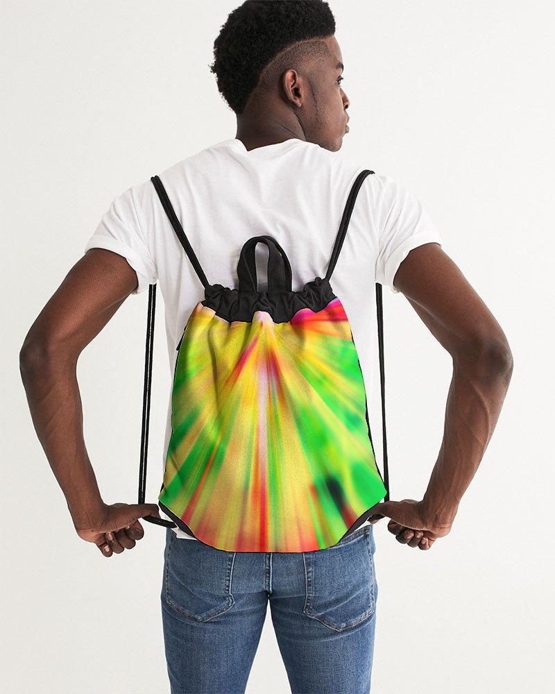 Psychedelic Rastafarian Canvas Drawstring Bag - Conscious Apparel Store