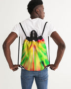 Psychedelic Rastafarian Canvas Drawstring Bag - Conscious Apparel Store