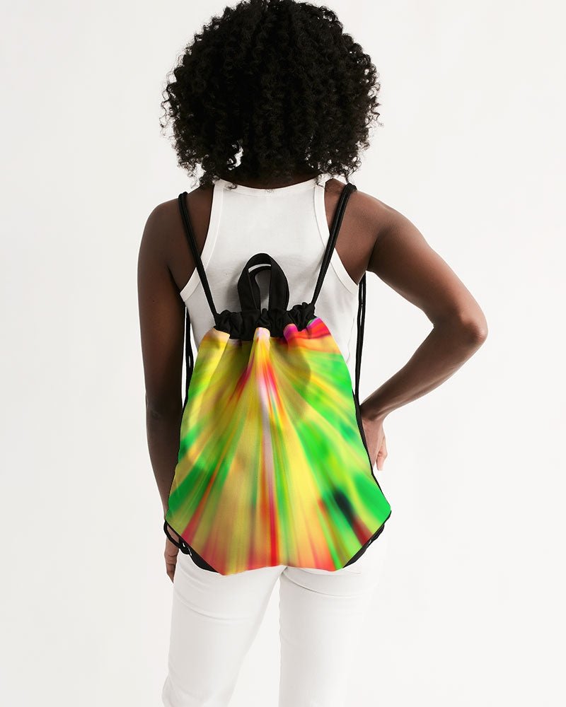 Psychedelic Rastafarian Canvas Drawstring Bag - Conscious Apparel Store