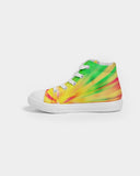 Psychedelic Rastafarian Kids Hightop Canvas Shoe - Conscious Apparel Store