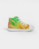 Psychedelic Rastafarian Kids Hightop Canvas Shoe - Conscious Apparel Store