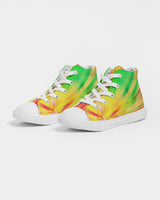 Psychedelic Rastafarian Kids Hightop Canvas Shoe - Conscious Apparel Store