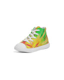 Psychedelic Rastafarian Kids Hightop Canvas Shoe - Conscious Apparel Store