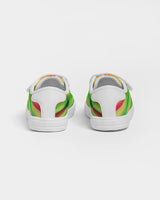 Psychedelic Rastafarian Kids Velcro Sneaker - Conscious Apparel Store
