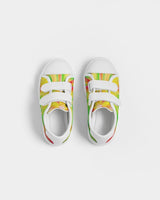 Psychedelic Rastafarian Kids Velcro Sneaker - Conscious Apparel Store