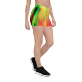 Psychedelic Rastafarian Leggings Shorts - Conscious Apparel Store