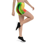 Psychedelic Rastafarian Leggings Shorts - Conscious Apparel Store