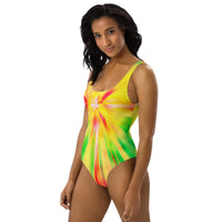 Psychedelic Rastafarian One-Piece Swimsuit - Conscious Apparel Store