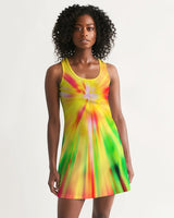 Psychedelic Rastafarian Women's Racerback Dress - Conscious Apparel Store