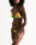 Psychedelic Rastafarian Women's Triangle String Bikini - Conscious Apparel Store