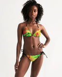 Psychedelic Rastafarian Women's Triangle String Bikini - Conscious Apparel Store