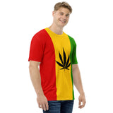 Rasta Leaf Men's T-shirt - Conscious Apparel Store
