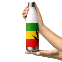 Rasta Leaf Stainless Steel Water Bottle - Conscious Apparel Store
