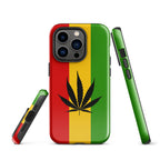 Rasta Leaf Tough Cellphone Case for iPhone® - Conscious Apparel Store