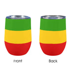 Rastafarian Flag 12oz Wine Tumbler - Conscious Apparel Store