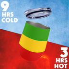 Rastafarian Flag 12oz Wine Tumbler - Conscious Apparel Store