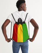 Rastafarian Flag Canvas Drawstring Bag - Conscious Apparel Store