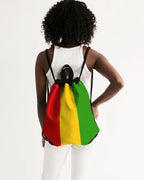 Rastafarian Flag Canvas Drawstring Bag - Conscious Apparel Store