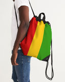 Rastafarian Flag Canvas Drawstring Bag - Conscious Apparel Store