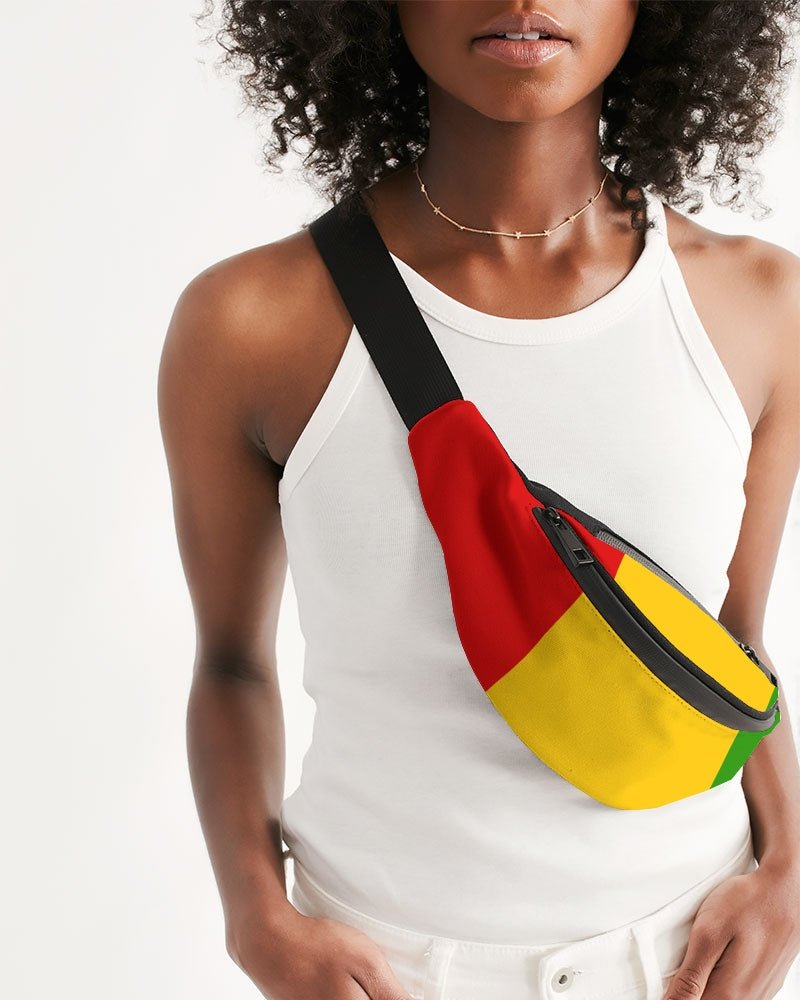 Rastafarian Flag Crossbody Sling Bag - Conscious Apparel Store