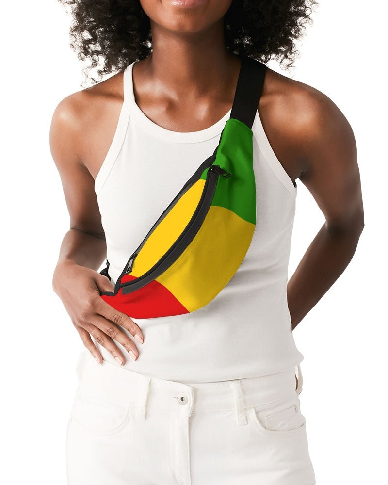 Rastafarian Flag Crossbody Sling Bag - Conscious Apparel Store