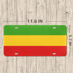 Rastafarian Flag Custom License Plate - Conscious Apparel Store