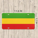 Rastafarian Flag Custom License Plate - Conscious Apparel Store