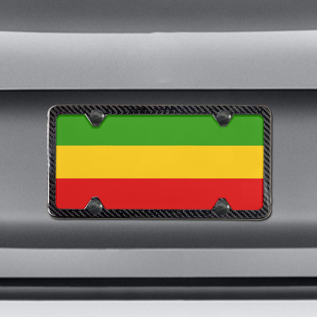 Rastafarian Flag Custom License Plate - Conscious Apparel Store