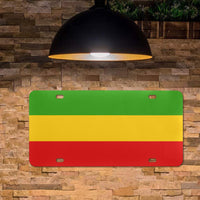 Rastafarian Flag Custom License Plate - Conscious Apparel Store