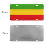 Rastafarian Flag Custom License Plate - Conscious Apparel Store