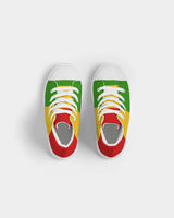 Rastafarian Flag Kids Hightop Canvas Shoe - Conscious Apparel Store