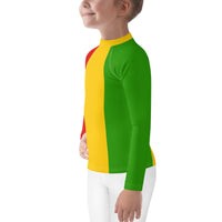 Rastafarian Flag Kids Rash Guard - Conscious Apparel Store