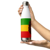 Rastafarian Flag Lion Stainless Steel Water Bottle - Conscious Apparel Store
