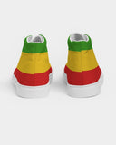Rastafarian Flag Men's Hightop Canvas Shoe - Conscious Apparel Store