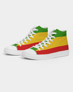 Rastafarian Flag Men's Hightop Canvas Shoe - Conscious Apparel Store