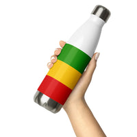 Rastafarian Flag Stainless Steel Water Bottle - Conscious Apparel Store