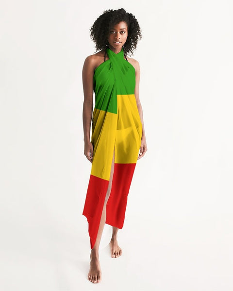 Rastafarian Flag Swim Cover Up - Conscious Apparel Store