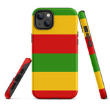 Rastafarian Flag Tough Cellphone Case for iPhone® - Conscious Apparel Store
