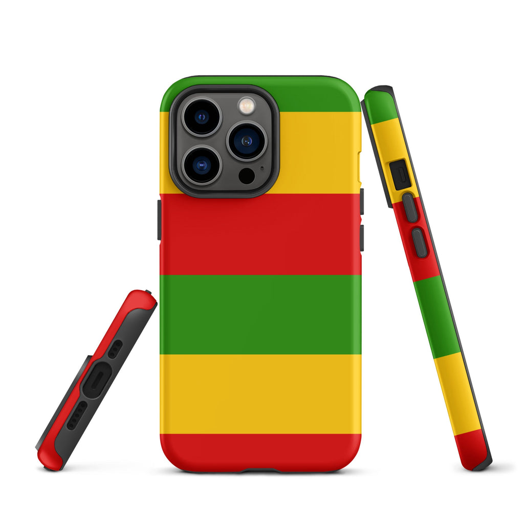 Rastafarian Flag Tough Cellphone Case for iPhone® - Conscious Apparel Store