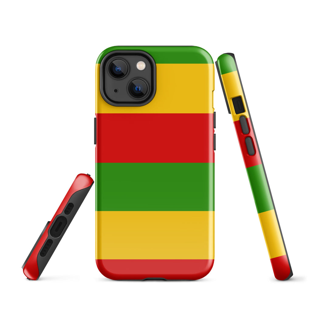 Rastafarian Flag Tough Cellphone Case for iPhone® - Conscious Apparel Store