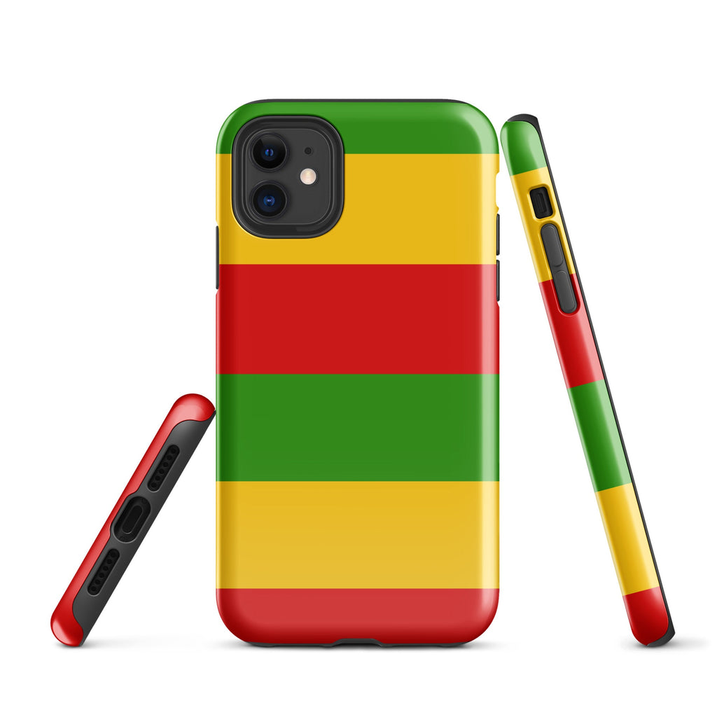 Rastafarian Flag Tough Cellphone Case for iPhone® - Conscious Apparel Store