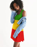 Rastafarian Flag Women's Racerback Dress - Conscious Apparel Store