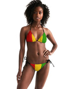 Rastafarian Flag Women's Triangle String Bikini - Conscious Apparel Store
