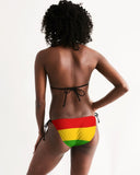 Rastafarian Flag Women's Triangle String Bikini - Conscious Apparel Store