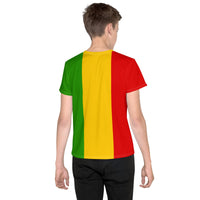 Rastafarian Flag Youth crew neck t-shirt - Conscious Apparel Store
