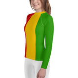 Rastafarian Flag Youth Rash Guard - Conscious Apparel Store