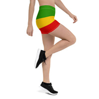 Rastafarian Leggings Shorts - Conscious Apparel Store