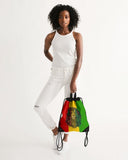 Rastafarian Lion Canvas Drawstring Bag - Conscious Apparel Store