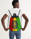 Rastafarian Lion Canvas Drawstring Bag - Conscious Apparel Store