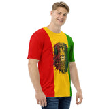 Rastafarian Lion Men's T-shirt - Conscious Apparel Store